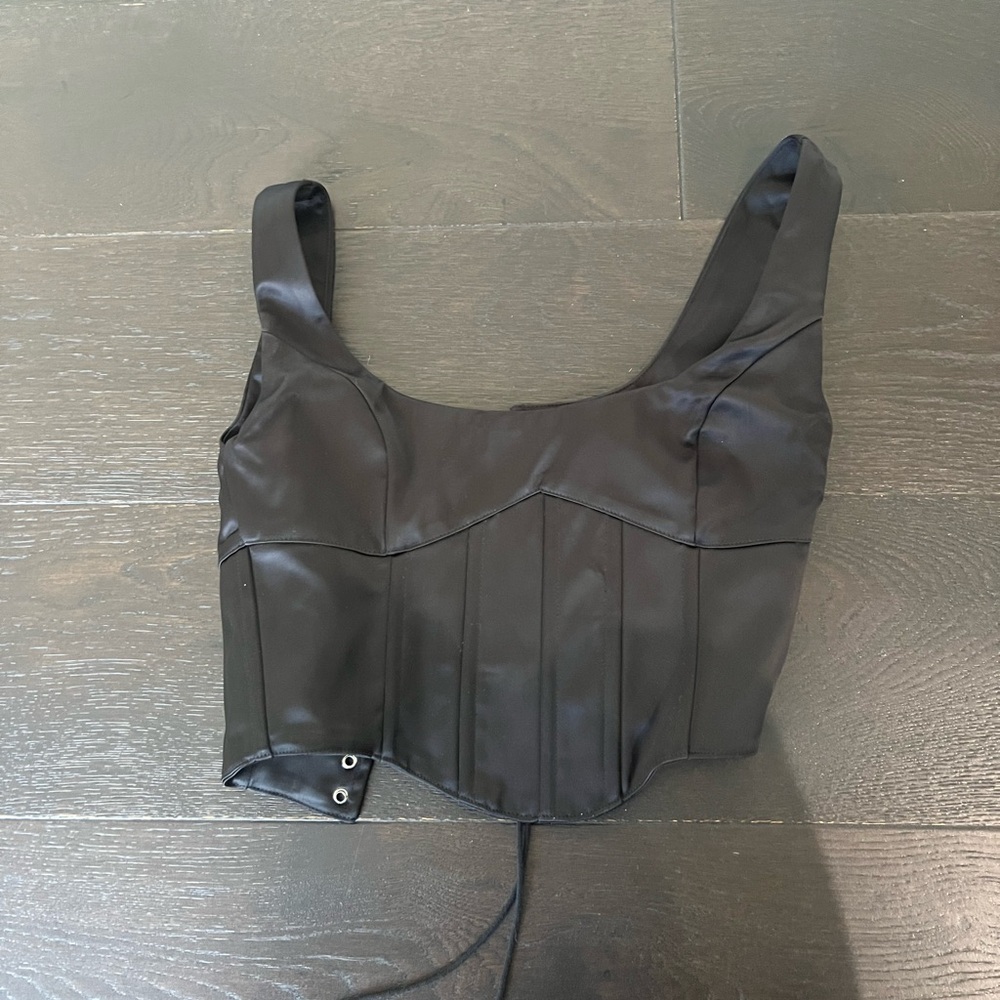 Danielle Guizio Women's Black Corset in onyx